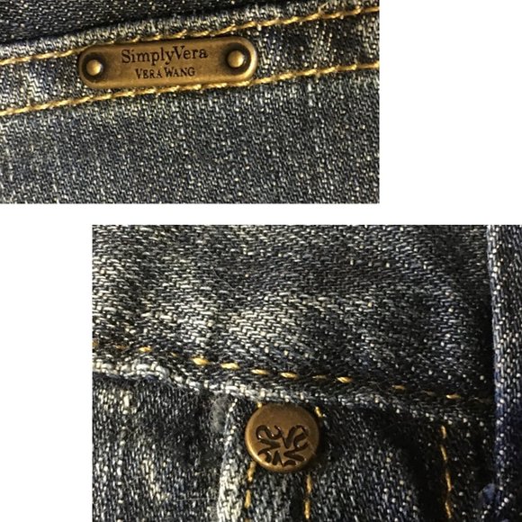 SIMPLY VERA Straight Leg Cargo Petite Jeans | 6P - Picture 12 of 15